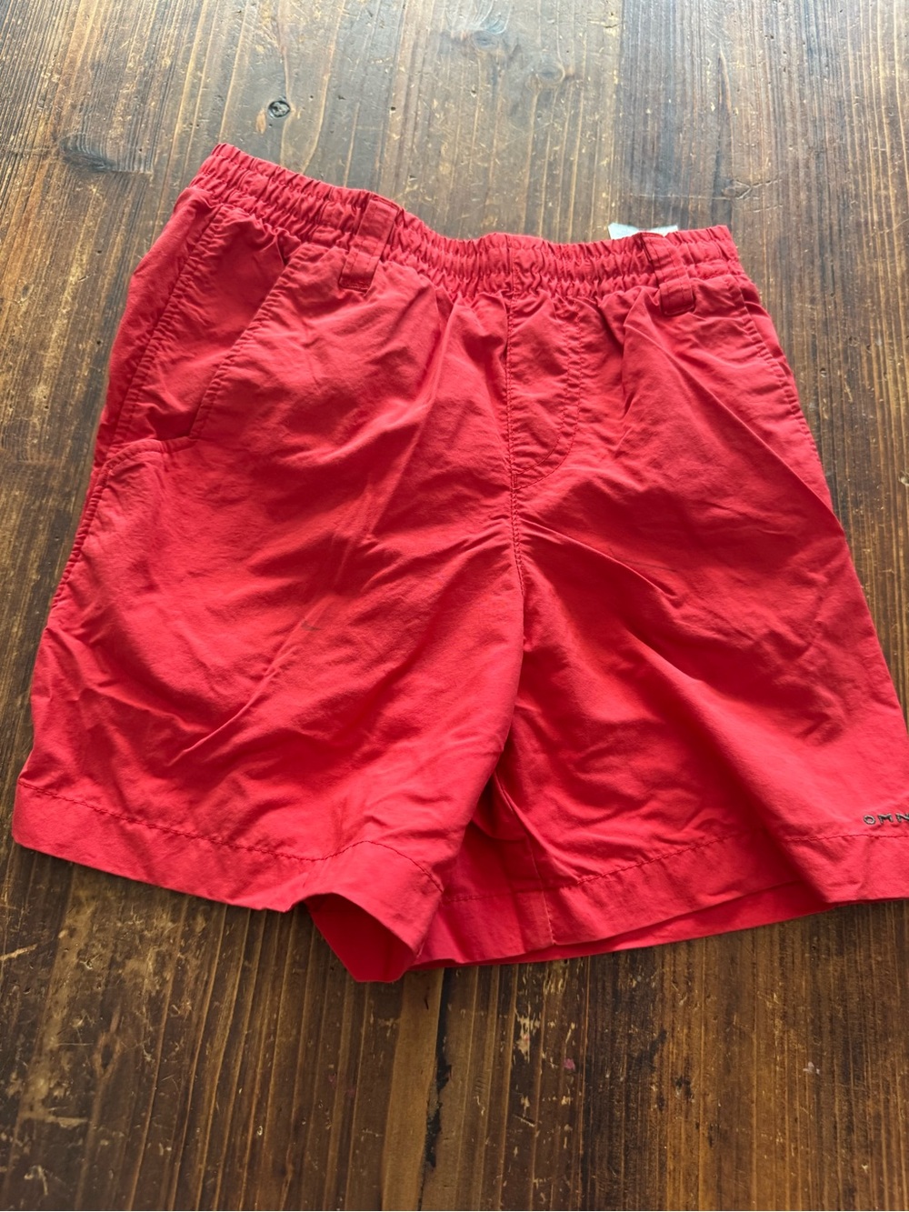 Columbia Red Kids' Elastic Waist Shorts
